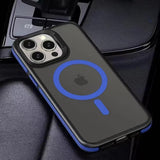 SideGrip Shockproof Translucent iPhone Case-Exoticase-For iPhone 16 Pro Max-Blue-Exoticase