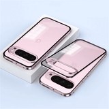 SnapLock Aluminum Frame Acrylic Back Pixel Case-Exoticase-For Pixel 9 Pro XL-Pink-Exoticase