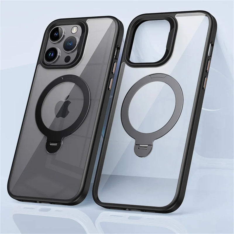 Swivelling Kickstand Ring Acrylic Back iPhone Case-Exoticase-Exoticase