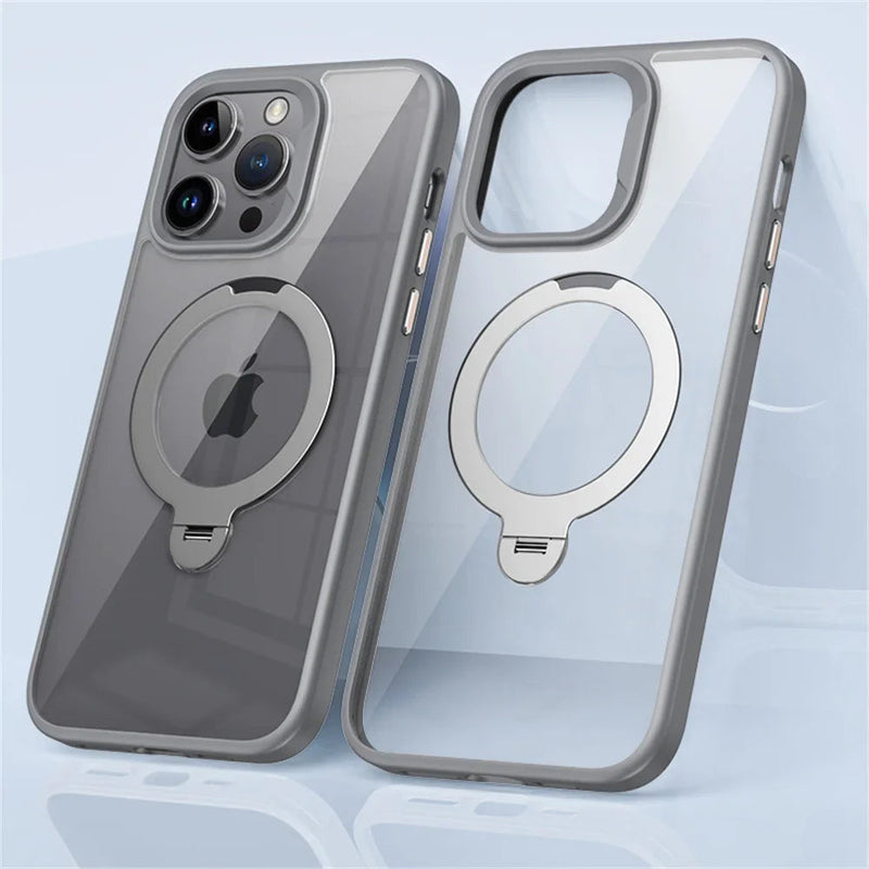 Swivelling Kickstand Ring Acrylic Back iPhone Case-Exoticase-Exoticase