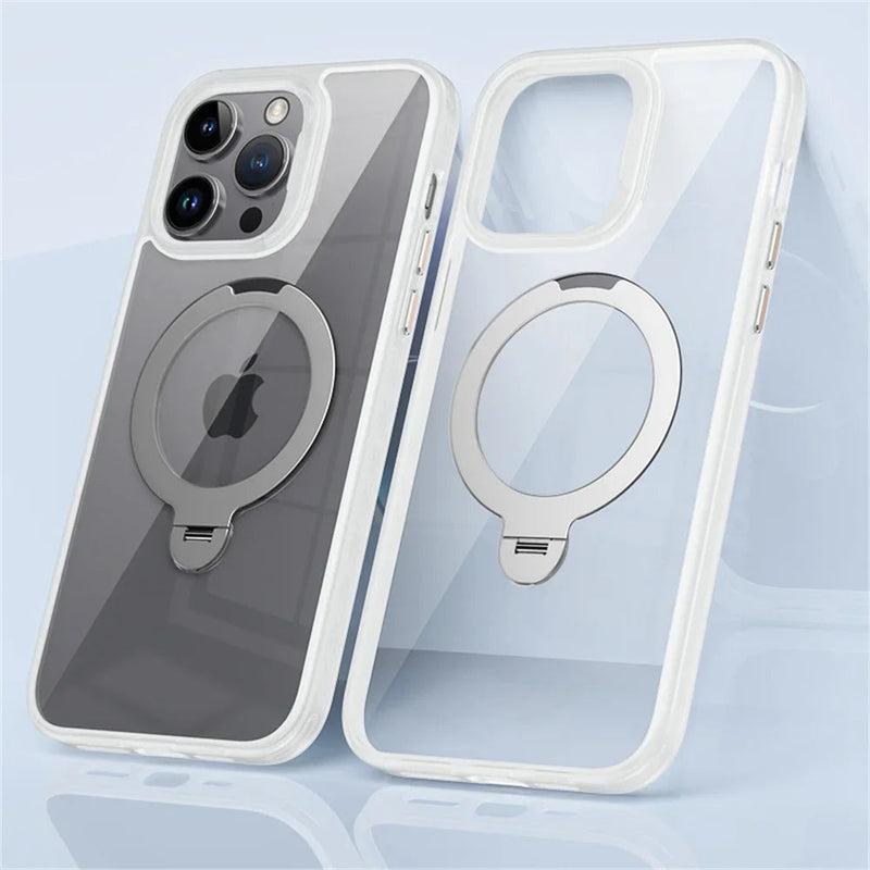 Swivelling Kickstand Ring Acrylic Back iPhone Case-Exoticase-Exoticase