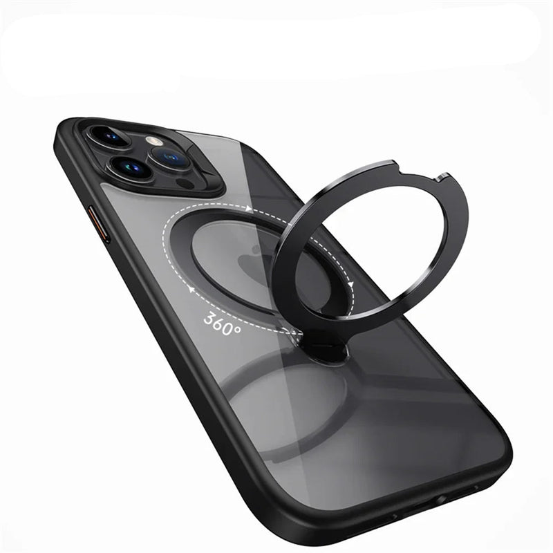 Swivelling Kickstand Ring Acrylic Back iPhone Case-Exoticase-Exoticase