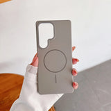 Thin Magnetic Coil Charging Samsung Case-Exoticase-For Samsung S25 Ultra-Titanium Gray-Exoticase