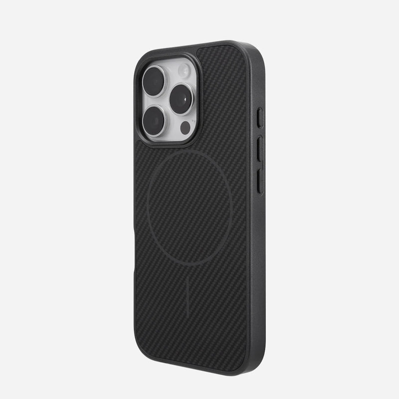 TitanGuard Premium Carbon Fiber iPhone Case-Exoticase-For iPhone 16 Pro Max-Black-Exoticase