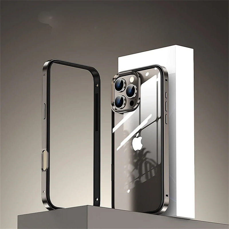 TransforMetal Removable Acrylic Back iPhone Frame Case-Exoticase-Exoticase