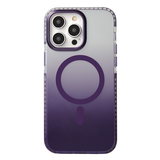 Transparent Gradient Magnetic Magsafe iPhone Case-Exoticase-For iPhone 14 Pro Max-Purple-