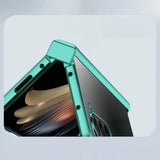 Transparent Plated Hinge Covered Samsung Galaxy Z Fold Case-Exoticase-Exoticase