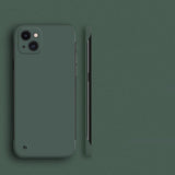 Ultra Thin Slim Frameless Apple iPhone Case - Exoticase - for iPhone 15 Pro Max / Dark Green