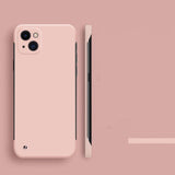 Ultra Thin Slim Frameless Apple iPhone Case - Exoticase - for iPhone 15 Pro Max / Pink