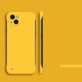 Ultra Thin Slim Frameless Apple iPhone Case - Exoticase - for iPhone 15 Pro Max / Yellow