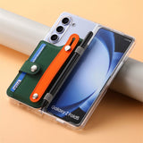 Wallet Wristband Pen Holder Samsung Z Fold 5 Case-Exoticase-