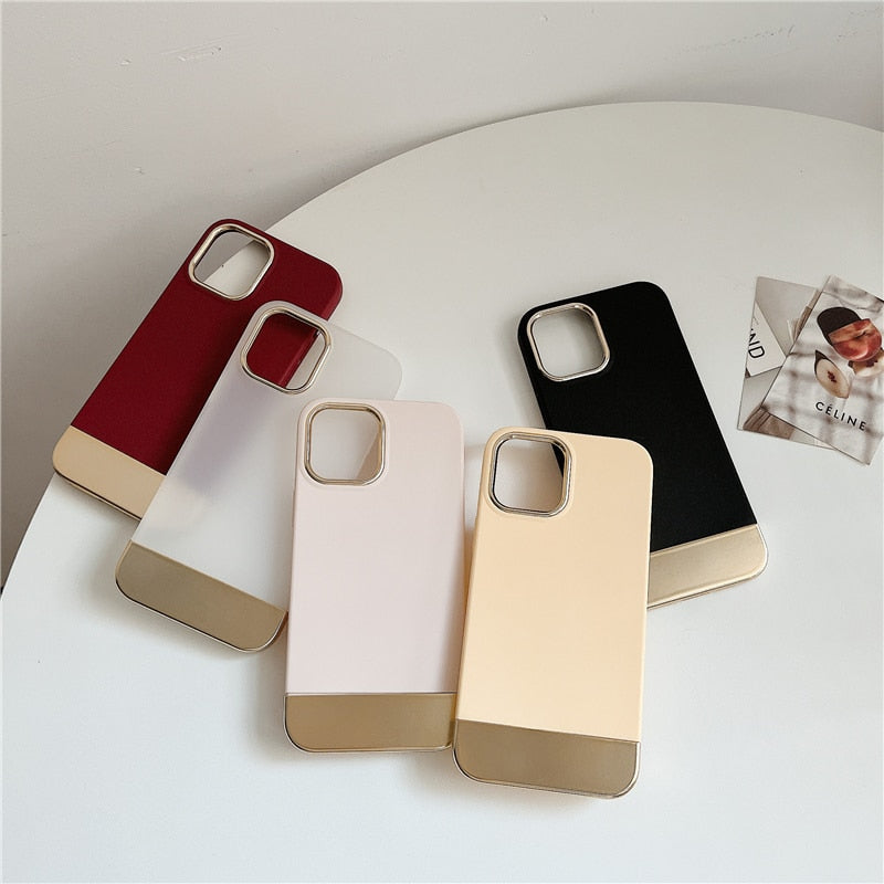 Dual Color Solid iPhone Case-Exoticase-