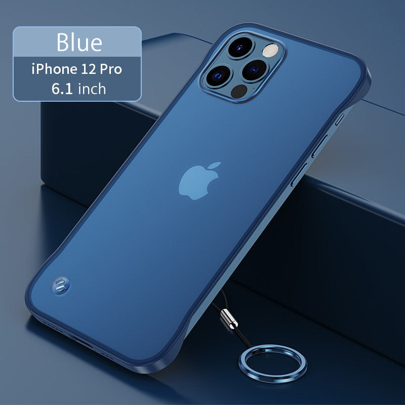 Klein Blue Minimalism Wrinkled Protective Designer iPhone Case For